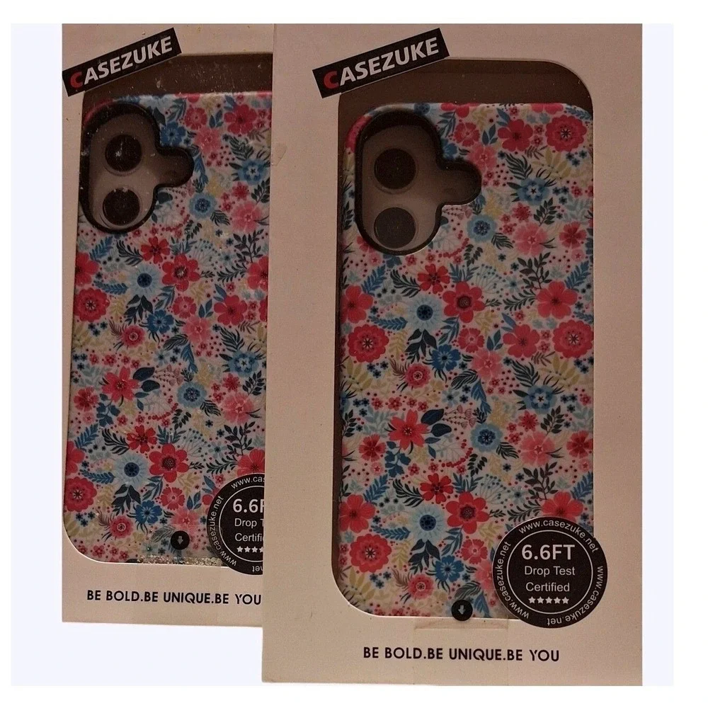 Casezuke iPhone 17 Case Floral TPU Protective Cover 6.6ft Drop Certified NEW